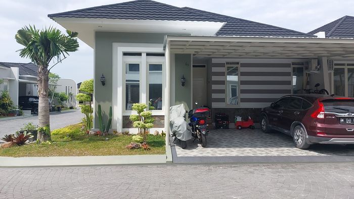 foto tampak rumah tipe 80 perumahan MEGA ASRI SUDIRMAN