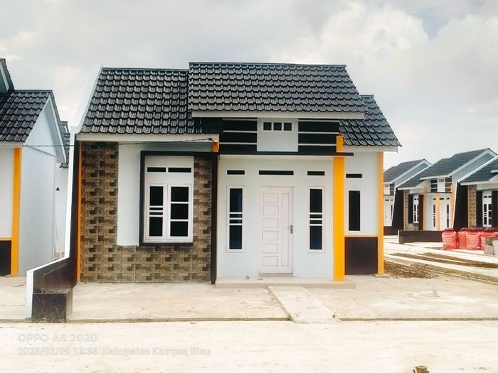 foto tampak rumah tipe 36 perumahan PRIMADONA SKY HOUSE