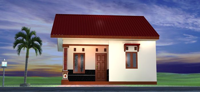 foto tampak rumah tipe 36 perumahan GRIYA HAKA IV