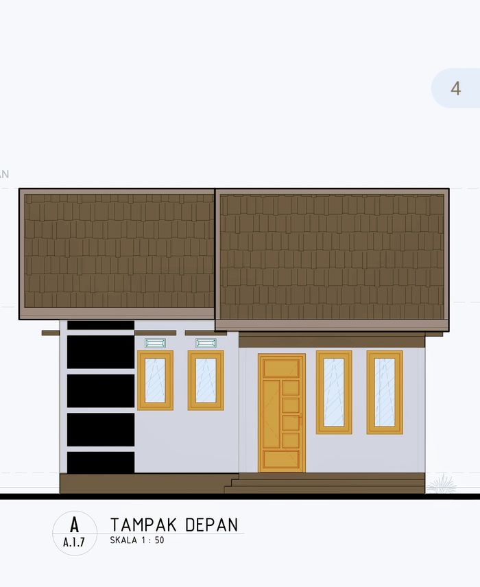 foto tampak rumah tipe 36m perumahan GRAHA ANUGRAH PALAM