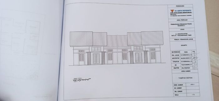 foto tampak rumah tipe 64 perumahan PINANG RESIDENCE 2