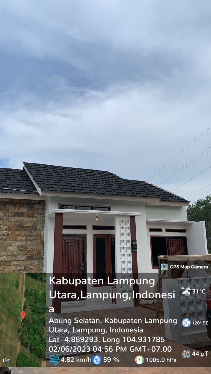 foto tampak rumah tipe 50/108 perumahan PERUMAHAN BENING RAYA