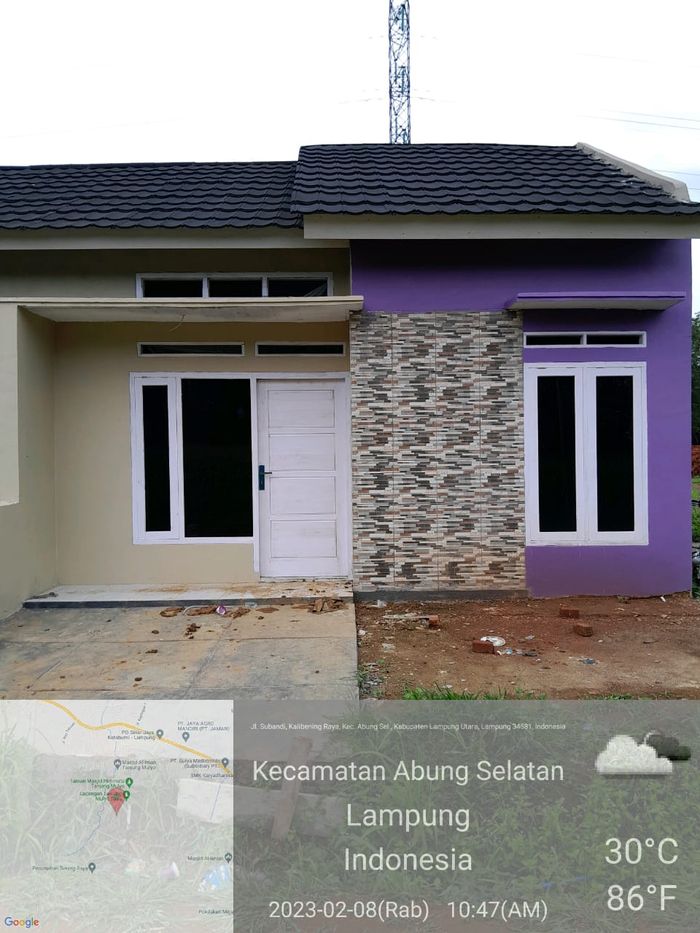 foto tampak rumah tipe 36/96 perumahan PERUMAHAN BENING RAYA