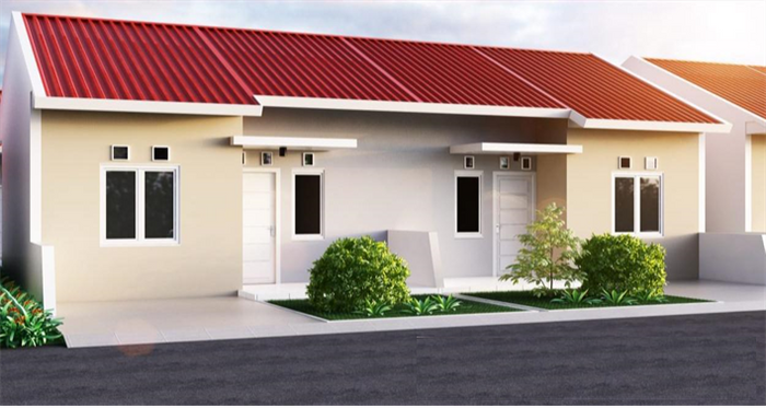 foto tampak rumah tipe 36 perumahan WAHANA RESIDENCE 2