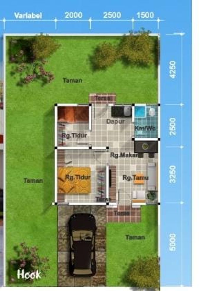 foto denah rumah tipe 36 perumahan Balai City & Garden