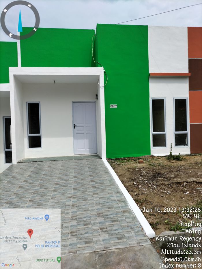 foto tampak rumah tipe 50 perumahan Balai City & Garden