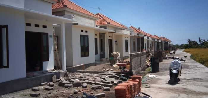 foto tampak rumah tipe 32 perumahan Puri Menjangan Sejahtera 2