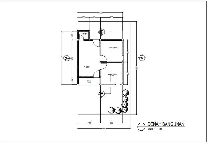 foto denah rumah tipe 36/88 perumahan PERUM VILLA EMAS REGENCY CLUSTER DIAMOND