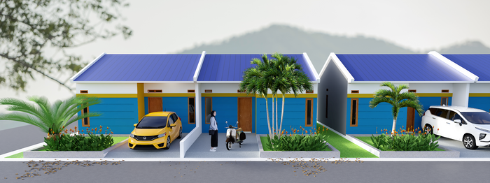 foto tampak rumah tipe 36/88 perumahan PERUM VILLA EMAS REGENCY CLUSTER DIAMOND