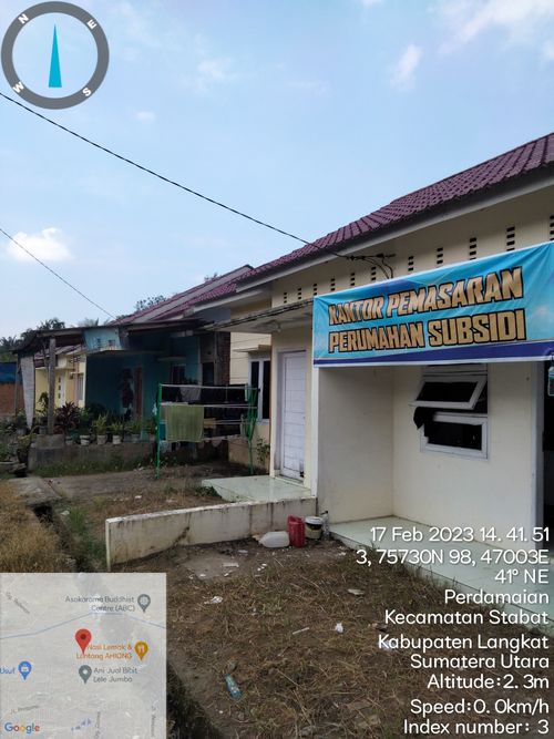 foto posisi tengah perumahan Roemah Sejahtera Syamsul II