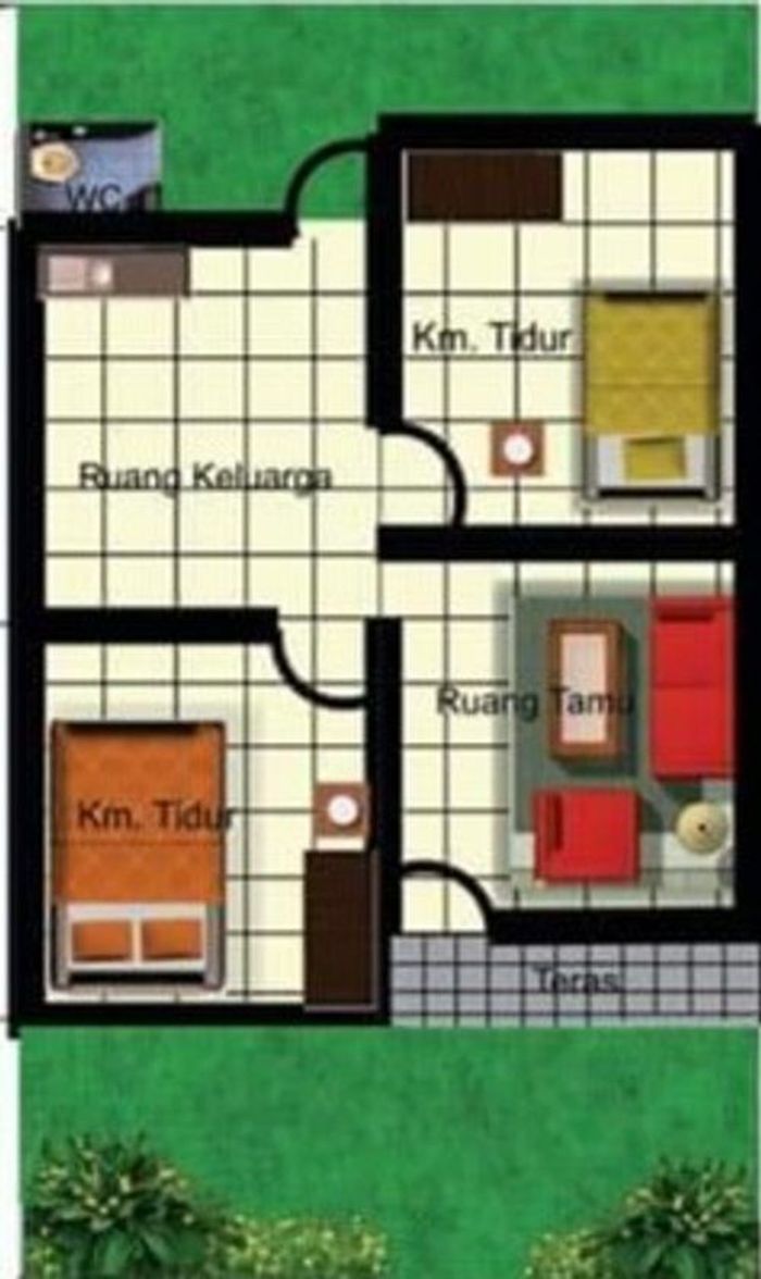 foto denah rumah tipe 36 perumahan BAYU PERDANA IX