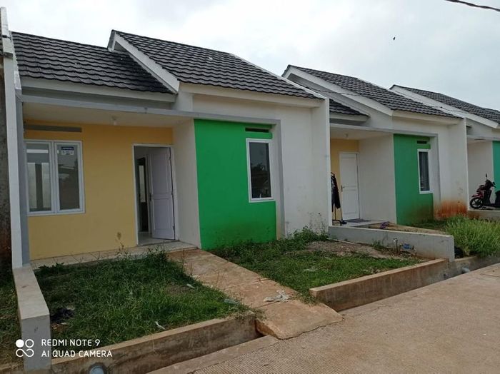foto tampak rumah tipe 36/60 perumahan Bumi Arsa Cianjur