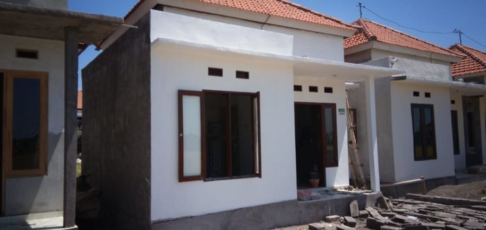 foto tampak rumah tipe 32 perumahan PURI ASRI