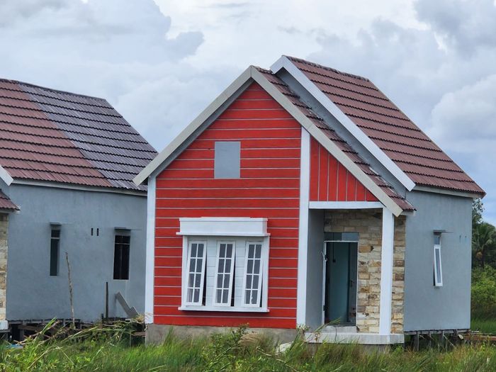 foto tampak rumah tipe 36 perumahan Hanum Regency