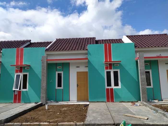 foto tampak rumah tipe 30 perumahan Perumahan Green Harmoni Dadirejo
