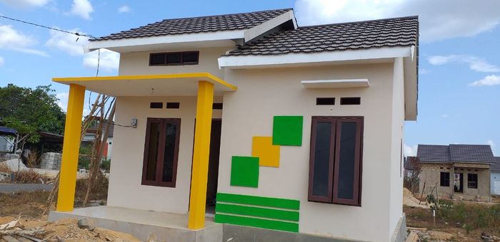 foto tampak rumah tipe 36/198 perumahan Pesona Multazam 1