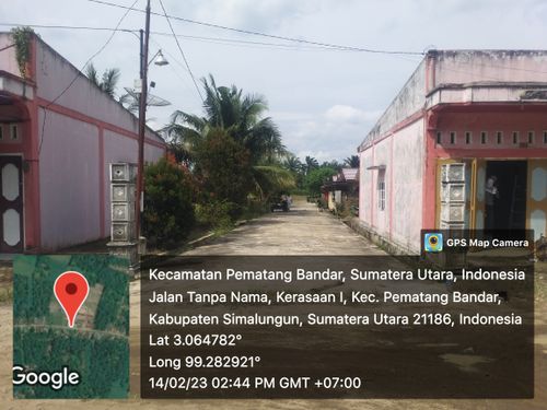foto posisi tengah perumahan Puri Aman Indah Kerasaan
