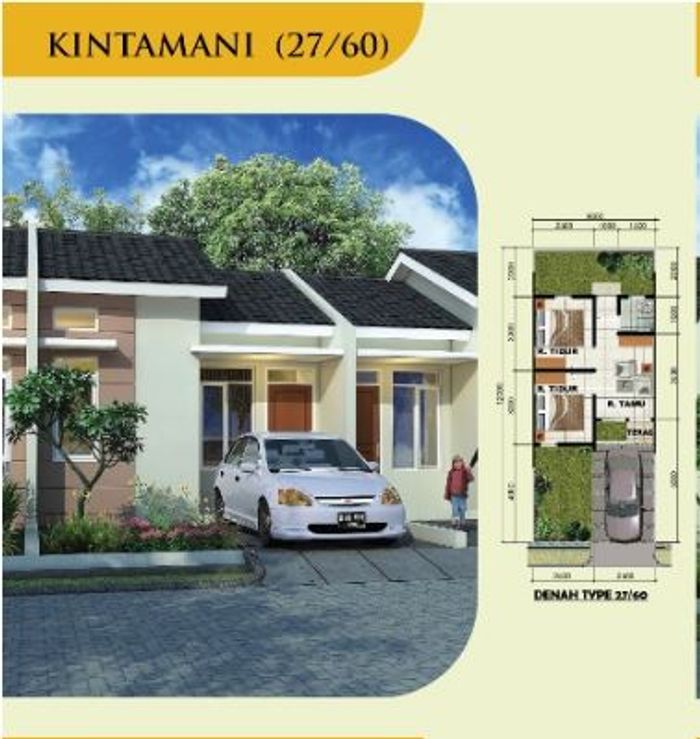 foto tampak rumah tipe Kintamani perumahan Grand Citeras