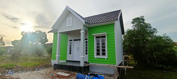 foto tampak rumah tipe 36 perumahan Perumahan Zahra Asang Permai