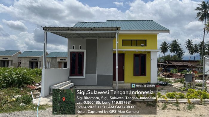 foto tampak rumah tipe 36/104 perumahan BINTANG BALINTUMA RESIDENCE TAHAP 1