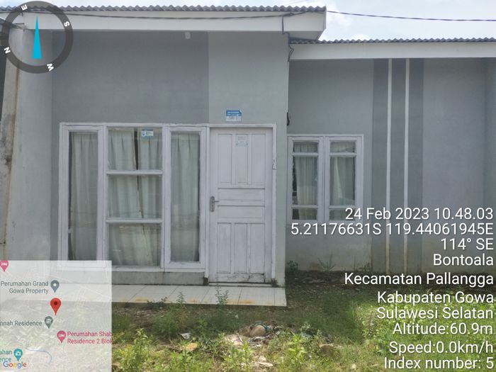 foto tampak rumah tipe 36 perumahan GREEN NURHIDAYAT BONTOMAJANNANG 2