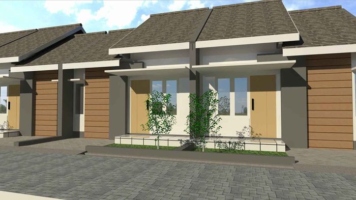 foto tampak rumah tipe 30/60 perumahan GRIYA KINARA INDAH