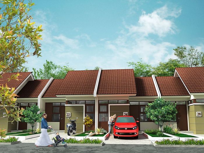 foto tampak rumah tipe 22/60 (105) 2015 perumahan Alam Sanggar Indah