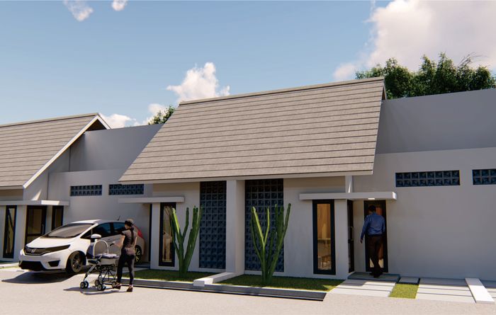 foto tampak rumah tipe 36/60 perumahan MANDALA CIBIUK HILLS
