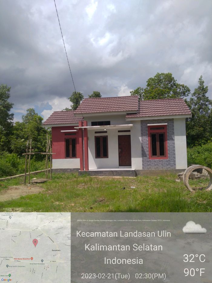foto tampak rumah tipe 36/140 perumahan HUNIAN BERKAH MULTAZAM