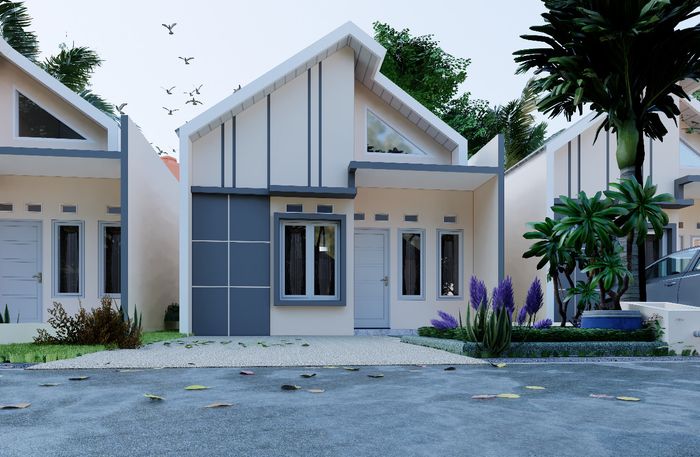 foto tampak rumah tipe 36 RSH perumahan SRIGADING MUNAI RESIDENCE