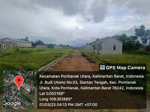 foto posisi tengah perumahan RAUDAH INDAH TAHAP 2