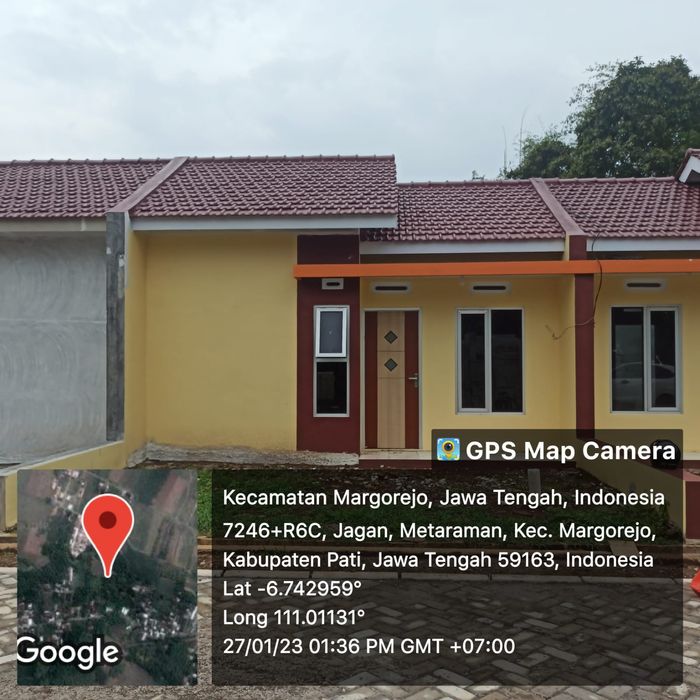 foto tampak rumah tipe 30/60 perumahan Griya Kanaya Asri