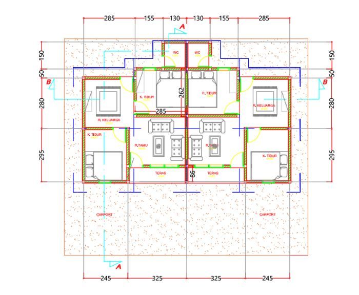 foto denah rumah tipe 36/84 perumahan GRAND INFINITY TAHAP 3