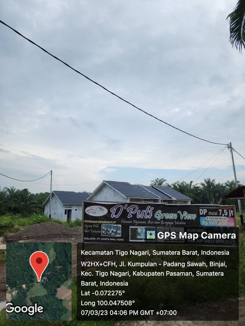 foto gerbang perumahan D PUTI GREEN VIEW