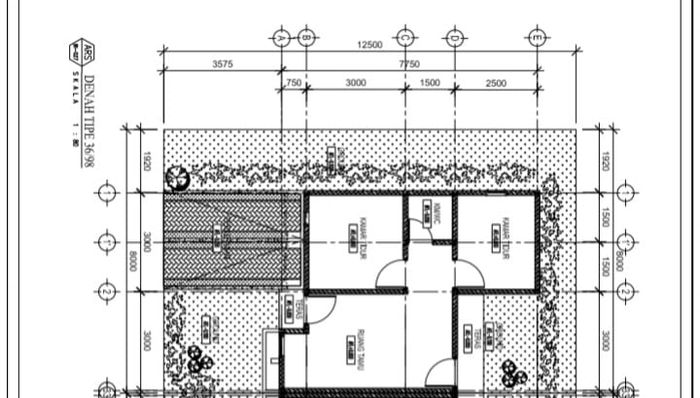 foto denah rumah tipe 36 perumahan PERUMAHAN AGUNG PERMATA BINTAN