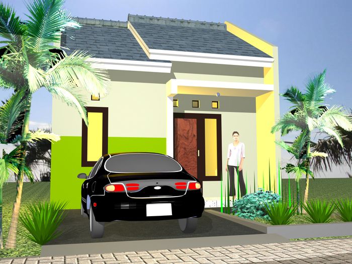 foto tampak rumah tipe 36/60 perumahan Argo Residence 3