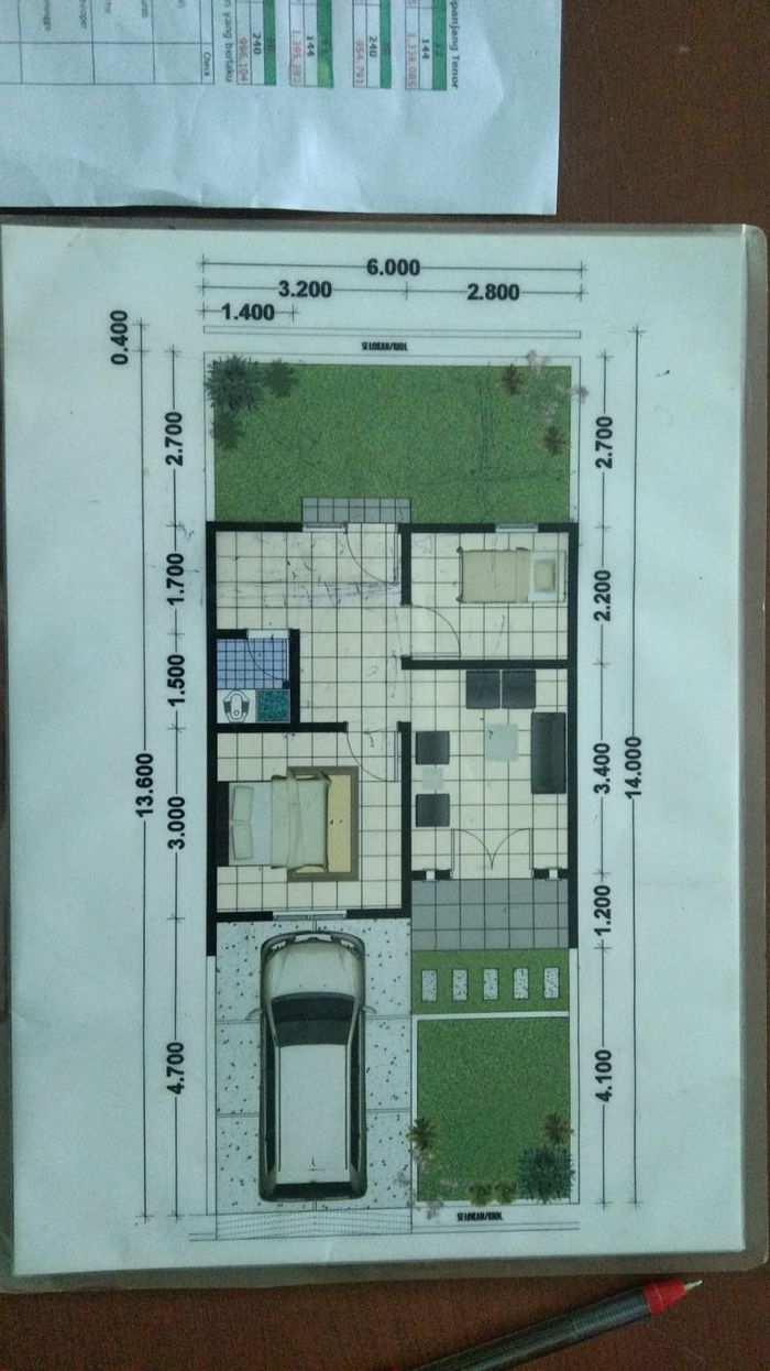 foto denah rumah tipe 36 perumahan PERUMAHAN MULIA INDAH 2