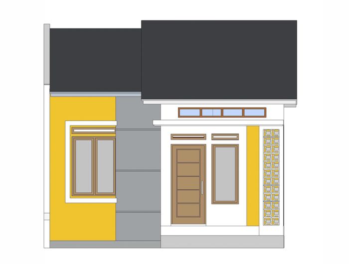 foto tampak rumah tipe ALIYA TOWN HOUSE perumahan ALIYA TOWN HOUSE