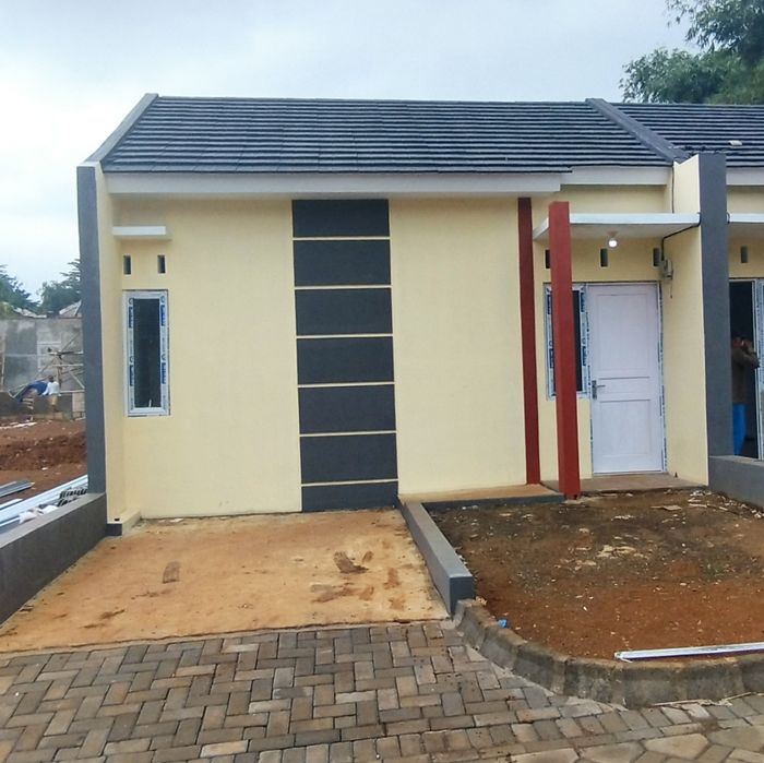 foto tampak rumah tipe 30 perumahan Kota Impian Sukajaya