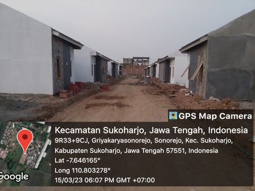 foto posisi tengah perumahan GRIYA PURBAYA SONOREJO