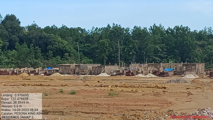 foto tampak rumah tipe 36 perumahan PESONA KING ADHAM RESIDENCE TAHAP 2