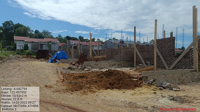 foto tampak rumah tipe 36 perumahan MUTIARA ATHIRA BARUGA 2