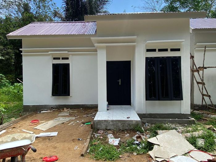 foto tampak rumah tipe 36 perumahan Jihan Residence