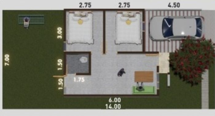 foto denah rumah tipe 36/98 perumahan D PUTI GREEN VIEW