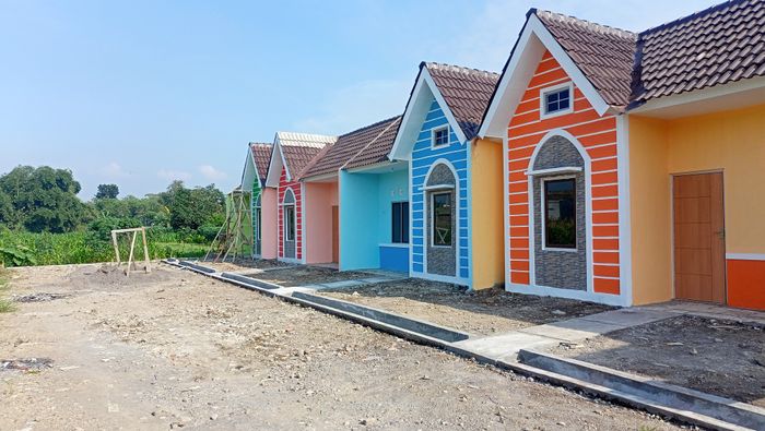 foto tampak rumah tipe 27 perumahan KANAYA LAND 9 TAHAP 1