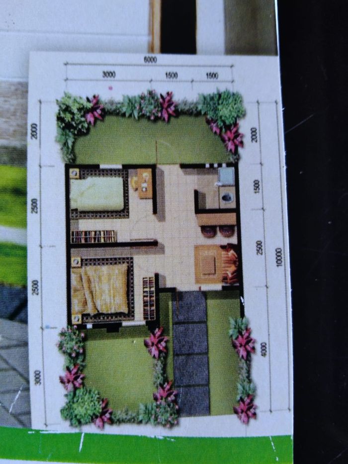 foto denah rumah tipe 27 perumahan AR-ROYYAN PROPERTY TAHAP 3