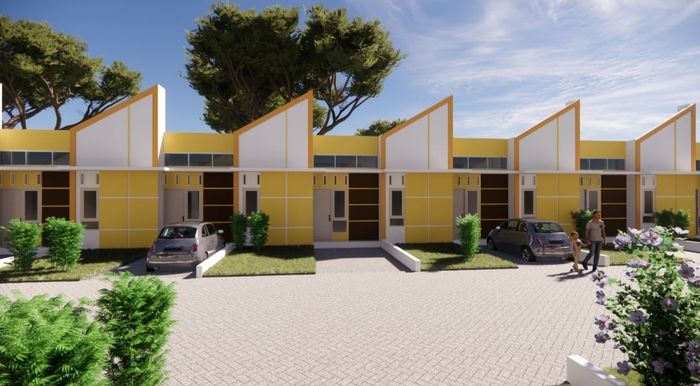 foto tampak rumah tipe 36 perumahan PESONA SUKARAYA CITY III