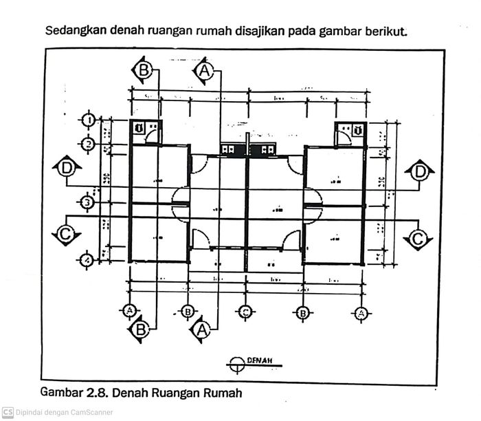 foto denah rumah tipe 36 perumahan PERUMAHAN VILLA BUNGA II