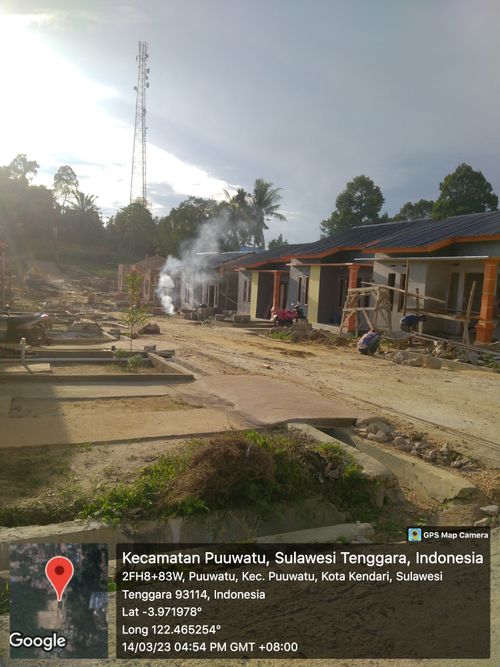 foto posisi tengah perumahan TAPERA KENDARI TAHAP 3