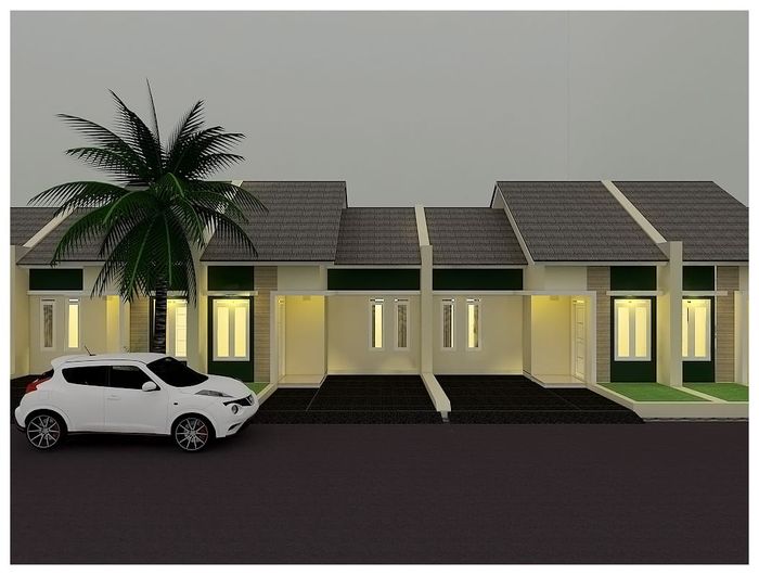 foto tampak rumah tipe 36/60 perumahan Garden Bojongsari